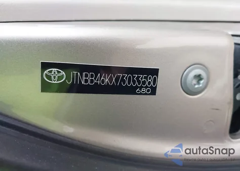 2007 Toyota Camry Hybrid z USA, uszkodzony, nr VIN JTNBB46KX73033580